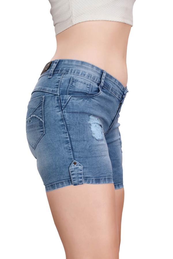 Blue Denim Shorts for Women