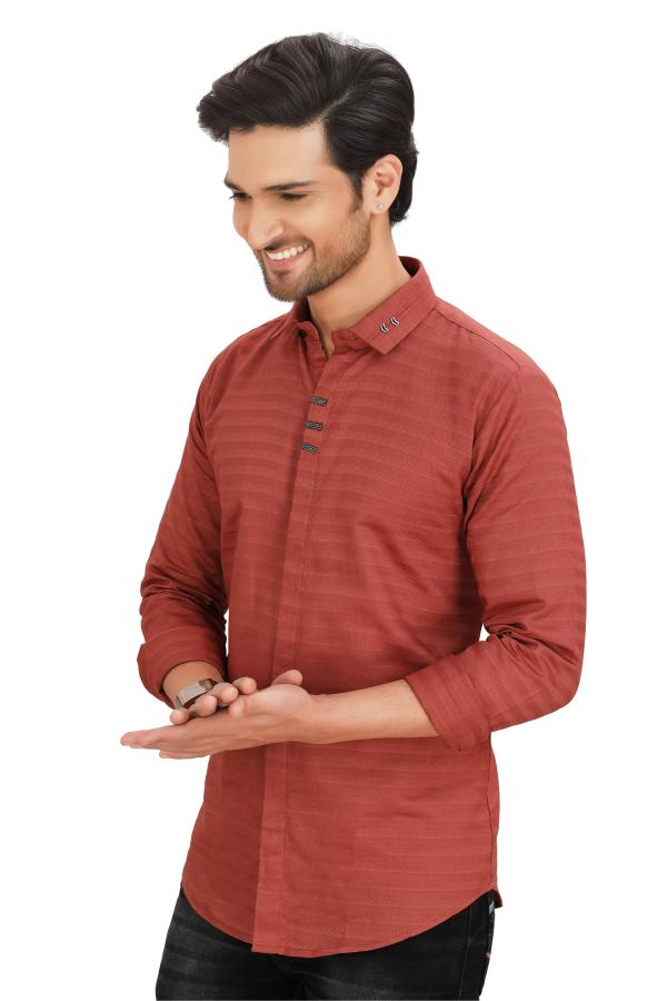 Brown  Casual Shirt for Men