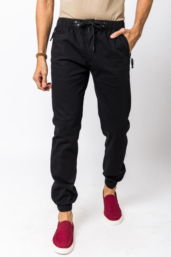 Women's Black Lycra Regular Activewear Joggers